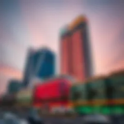 A panoramic view of Centrepoint Deira City Center showcasing its architectural design.