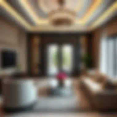 Exquisite Interior Design of Dubai Luxury Living Elegant interior of a luxury apartment in Dubai