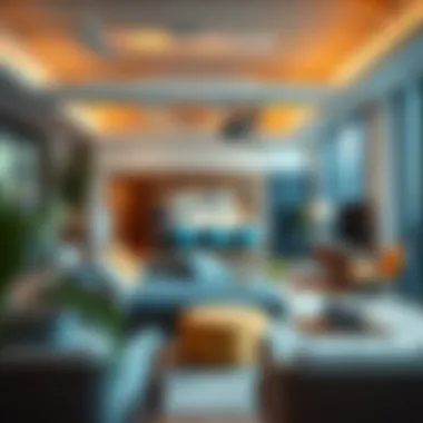 Communal Living in Coliving Environments A vibrant communal living space designed for collaboration and interaction
