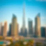 Modern skyscrapers showcasing Dubai's real estate