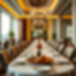 Elegant dining setup in a high-end restaurant