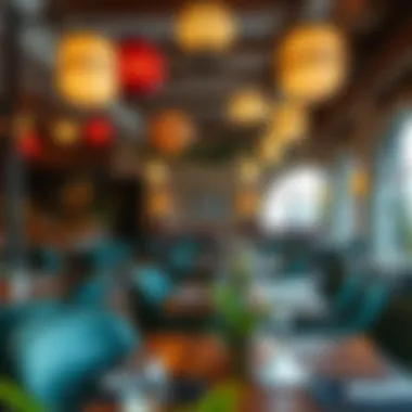 Cultural Influences in Dining Atmosphere Cultural decor in a themed restaurant