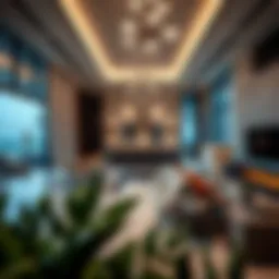 Luxurious interior design of Emaar Greens residence