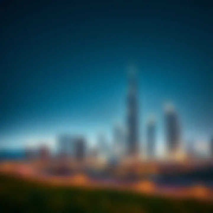 Panoramic skyline of Abu Dhabi featuring Etihad Towers