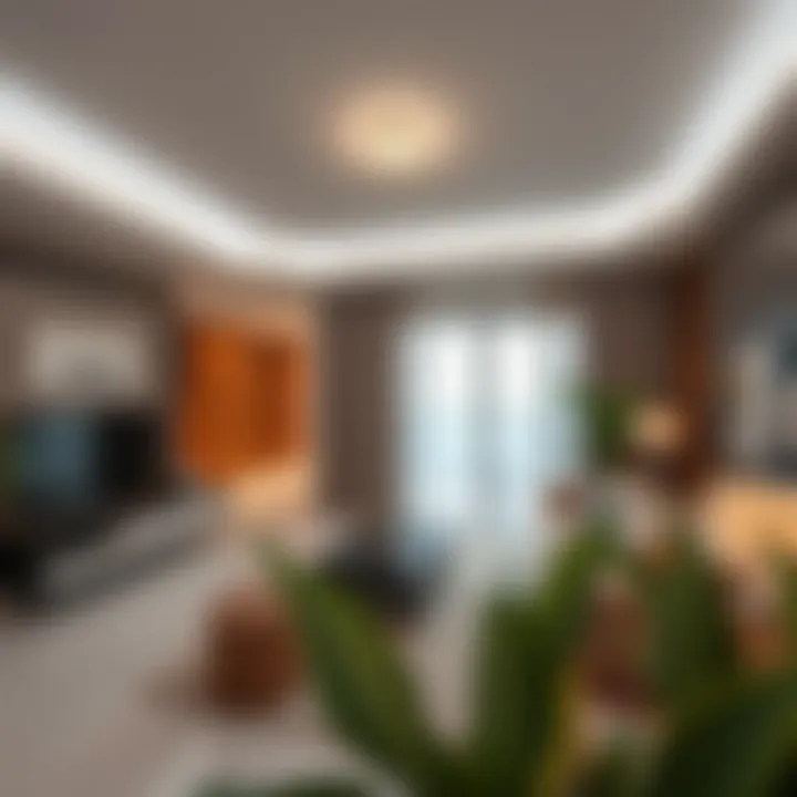 Elegant interior of a luxury apartment