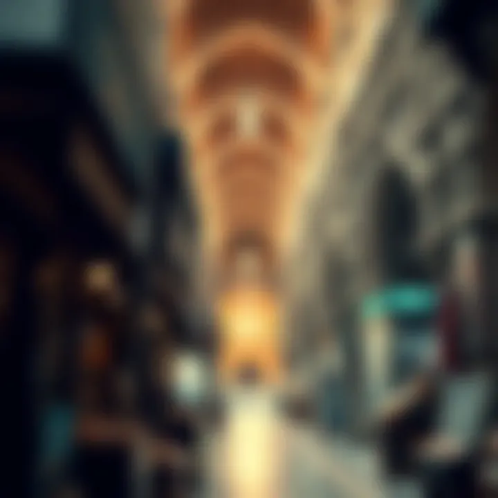 Traditional souk ambiance with intricate architecture