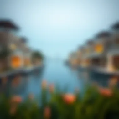 Luxury Villas by the Waterway Serene view of Dubai's creekside with luxury villas