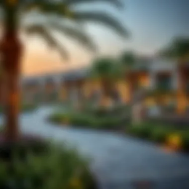 Amenities in Jumeirah Village Circle Amenities in Jumeirah Village Circle including parks and community spaces