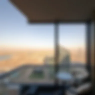 Panoramic Balcony View from Metropolis Tower Panoramic view from a balcony in Metropolis Tower