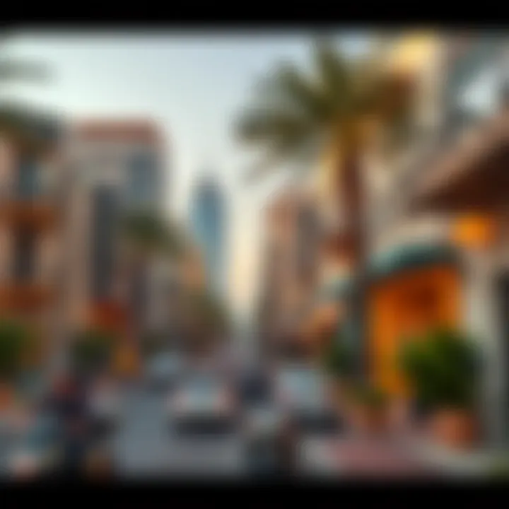 Vibrant community atmosphere surrounding SoHo Palm Dubai