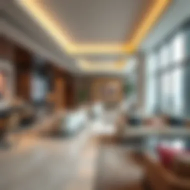 Luxurious Interiors of SoHo Palm Dubai Luxurious interior space within SoHo Palm Dubai