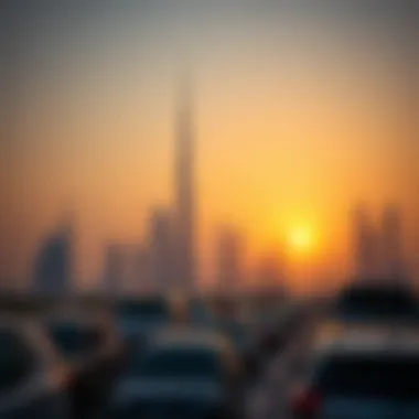 UAE Skyline Symbolizing Freelance Opportunities UAE skyline representing freelance opportunities